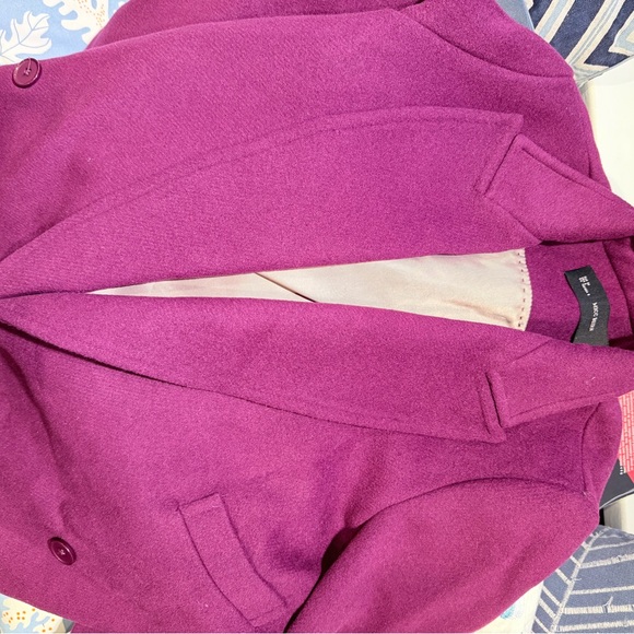 EUc wine coloured coat in size 6 - Picture 7 of 7
